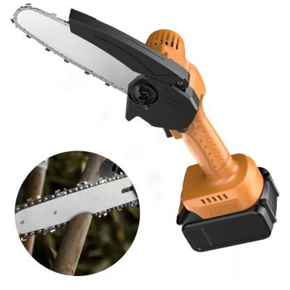Akku-Handkettensäge, bürstenlos, tragbar, Mini-Kettensäge zum Beschneiden
