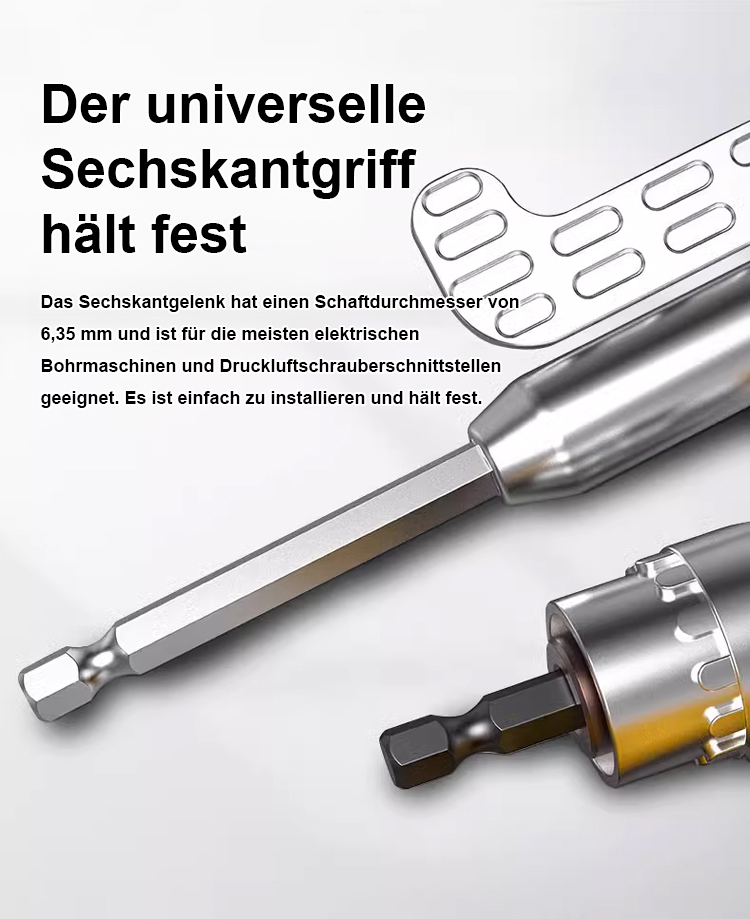 Einfaches Schrauben in schwer erreichbaren Bereichen