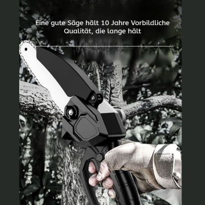 Kompakte kabellose Mini-Kettensäge mit Lithium-Akku