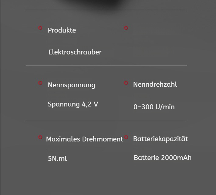 Elektrische Schraubendreher mit langer Akkulaufzeit