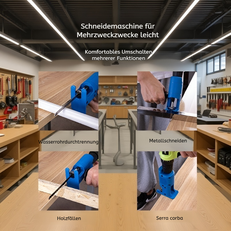 Multifunktionales Holzschnitt- und Bohrwerkzeug