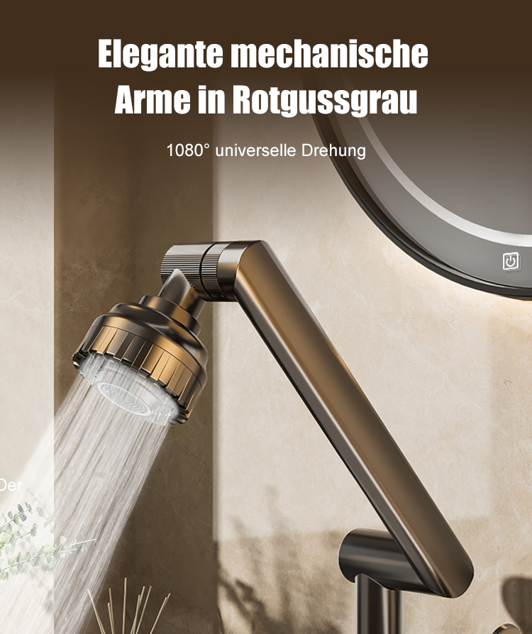 Flexible Küchenarmatur mit 1080 Grad Drehung