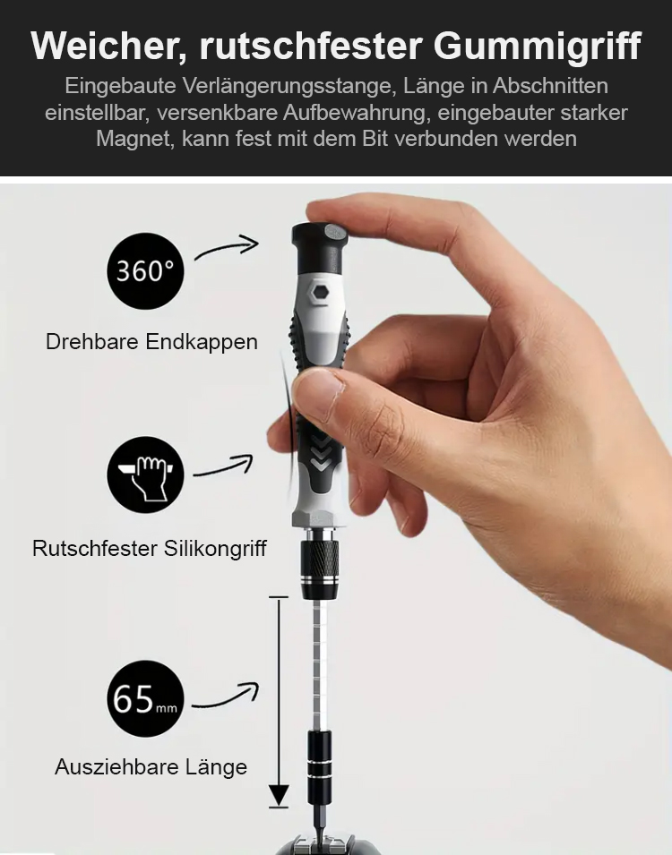 Verschiedene Bits und Aufsätze für alle Anwendungen
