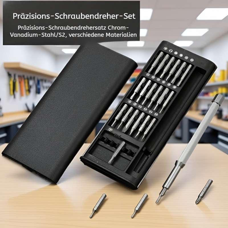 25-teiliges Schraubenzieher-Set, ergonomisch, vielseitig, für alle Instandhaltungsarbeiten