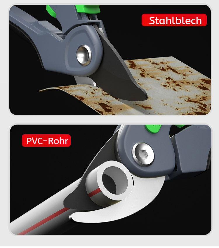 Starke Gartenschere im Einsatz im Garten