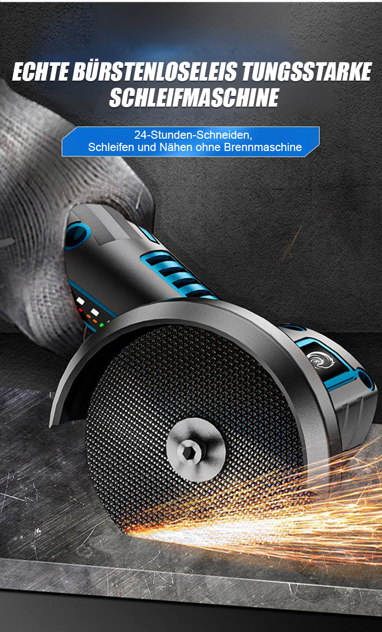 Multifunktions-Lithium-Winkelschleifer in Aktion