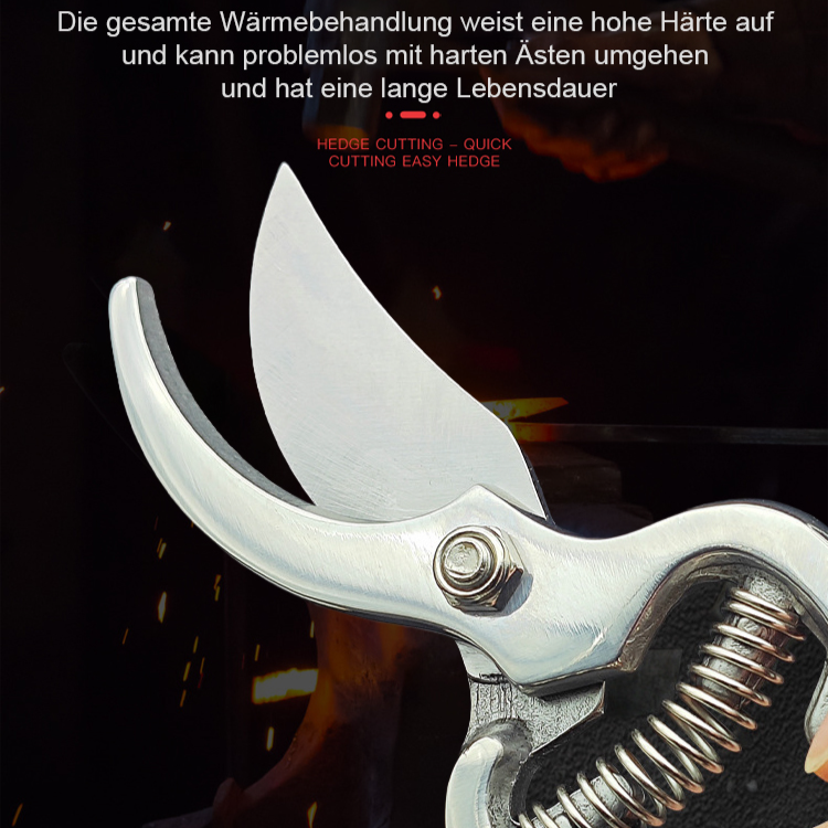 【50% Kraftersparnis】Vollstahl-Einhand-Astschere