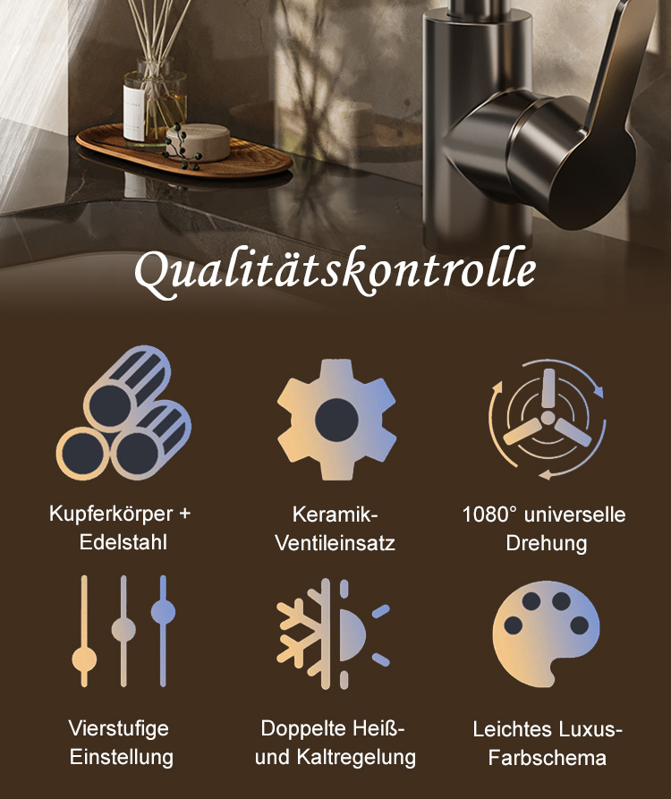 Modernes Design der Roboterarm Küchenarmatur