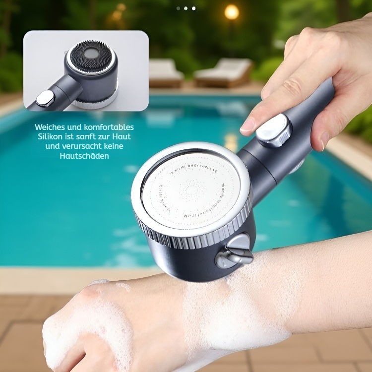 Multifunktionale Duschkopf-Set mit drei Massage-Modi und Druckverstärkung