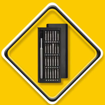 25-teiliges Schraubenzieher-Set, ergonomisch, vielseitig, für alle Instandhaltungsarbeiten