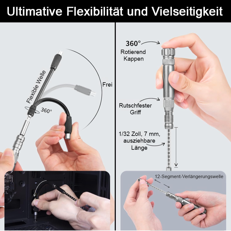 132-teiliger multifunktionaler Schraubendreher-Reparatursatz