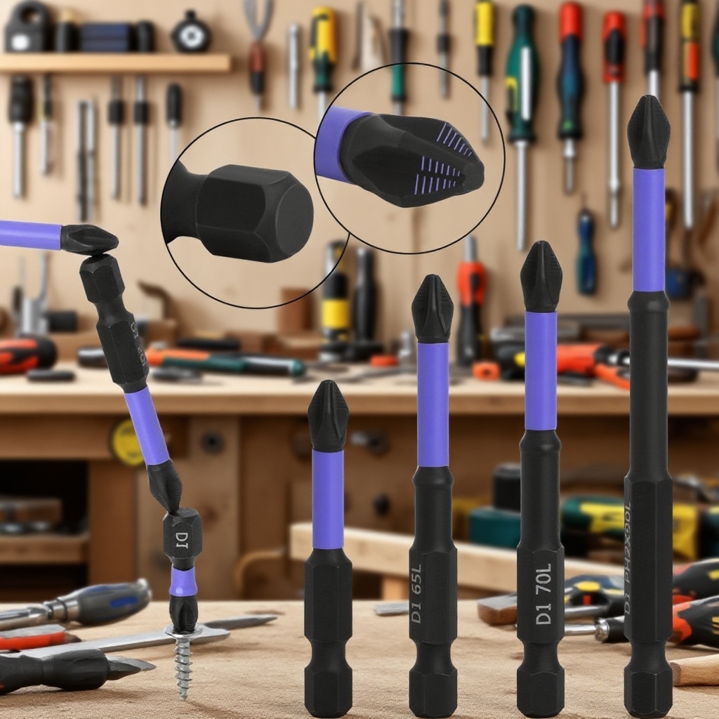 Rutschfeste Bohrschrauber-Bits und Schraubendreher
