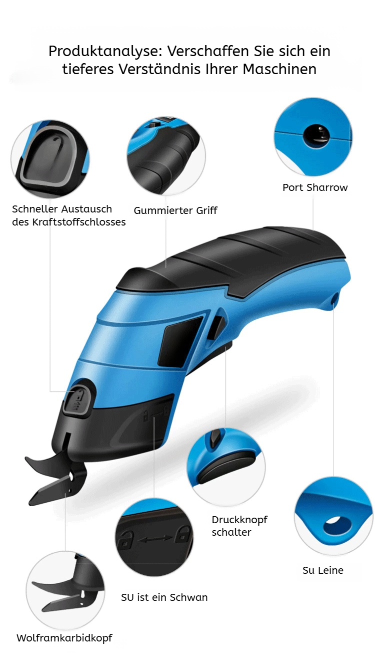 Elektrische Handschere beim Einsatz im Garten