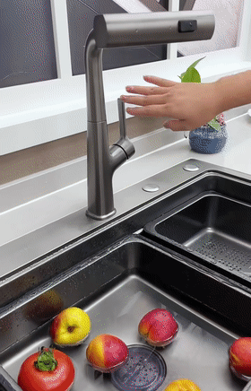 Flexibler Ausziehhahn für Küche und Bad