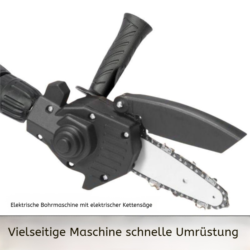 6-Zoll Bohrmaschine zu Kettensägen-Umrüstsatz, Mini-Astsäge, Elektrowerkzeug-Set