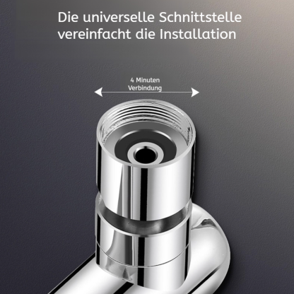Multifunktionaler drehbarer Wasserhahn mit Wasserfall- und Regendusche-Effekt