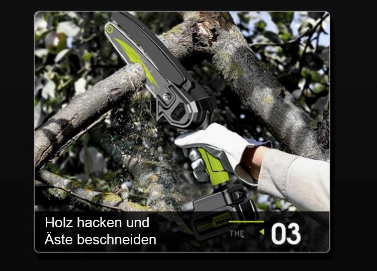 Tragbare Säge mit ergonomischem Griff