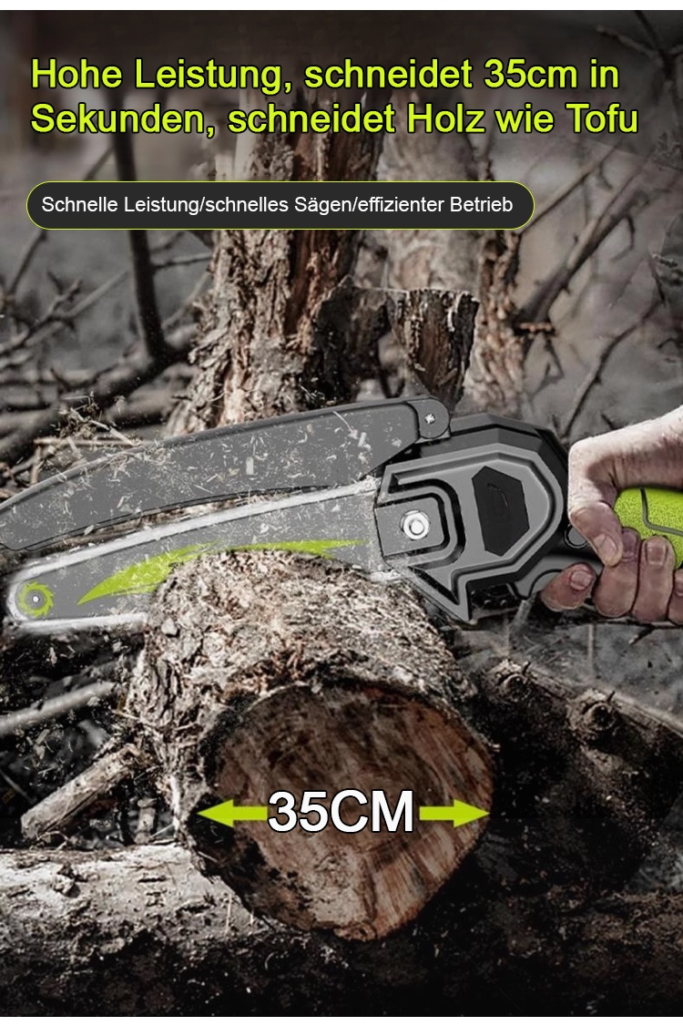 Kompakte elektrische Säge für schwere Arbeiten