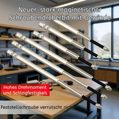 K5 Magnetischer, rutschfester Bit mit Gewinde, stoßfest für Schraubendreher