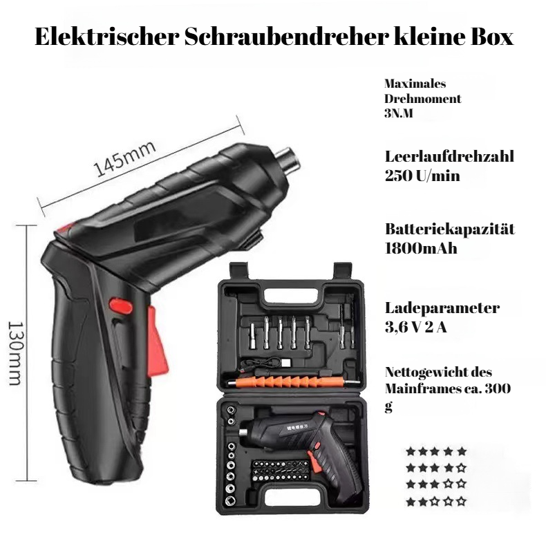  Mini-Akku-Multifunktions-Elektroschraubendreher-Set