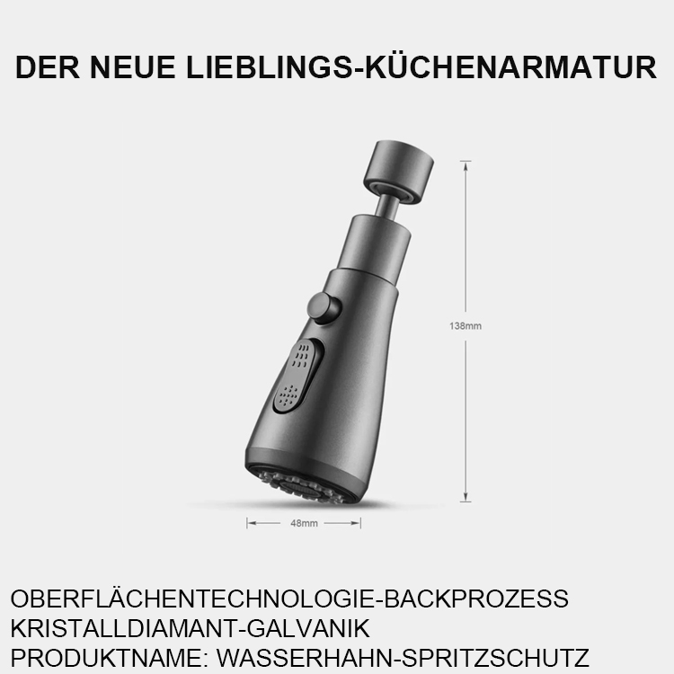 Küchenarmatur Spritzschutzverlängerung