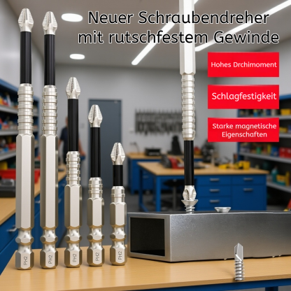 K5 Magnetischer, rutschfester Bit mit Gewinde, stoßfest für Schraubendreher