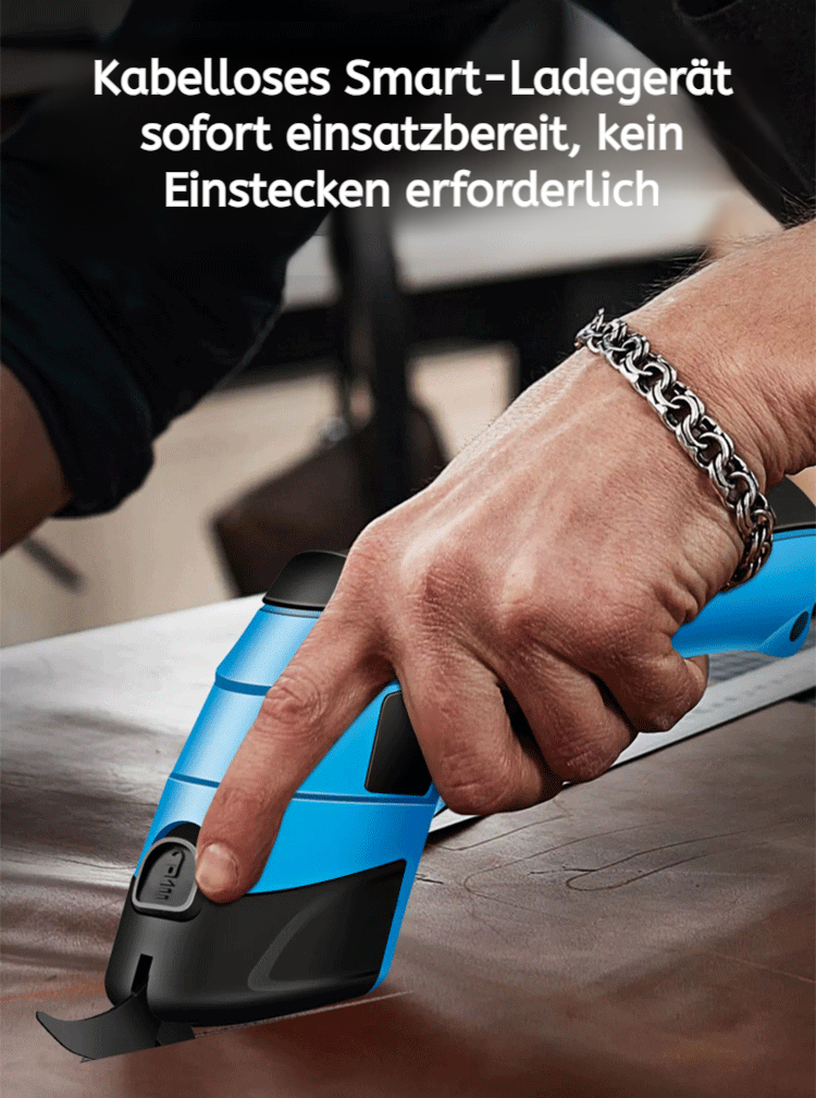 Detailansicht der elektrischen Handschere mit ergonomischem Griff