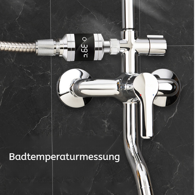 Duschkopf mit Temperaturanzeige