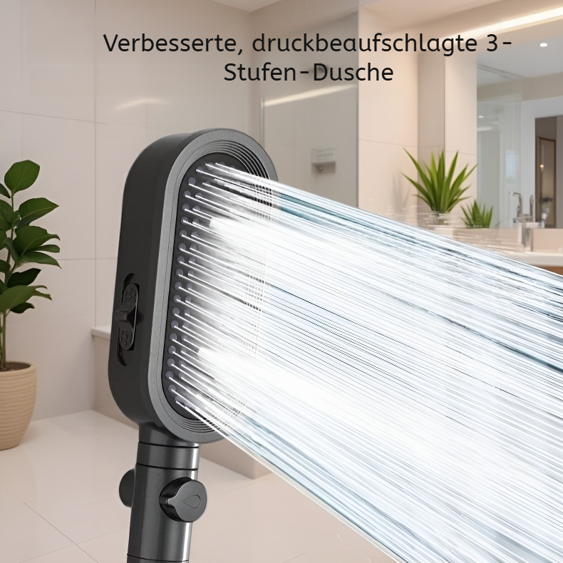 Duschkopf-Set mit Druckverstärkung