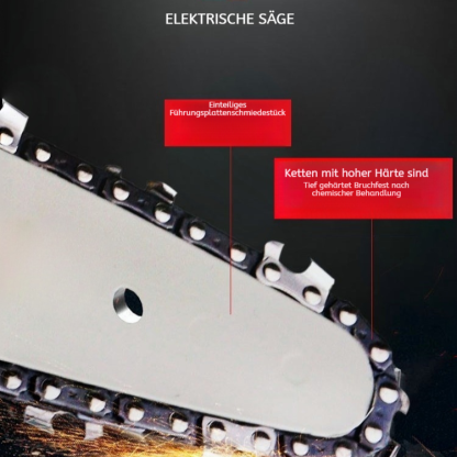 Akku-Handkettensäge, bürstenlos, tragbar, Mini-Kettensäge zum Beschneiden
