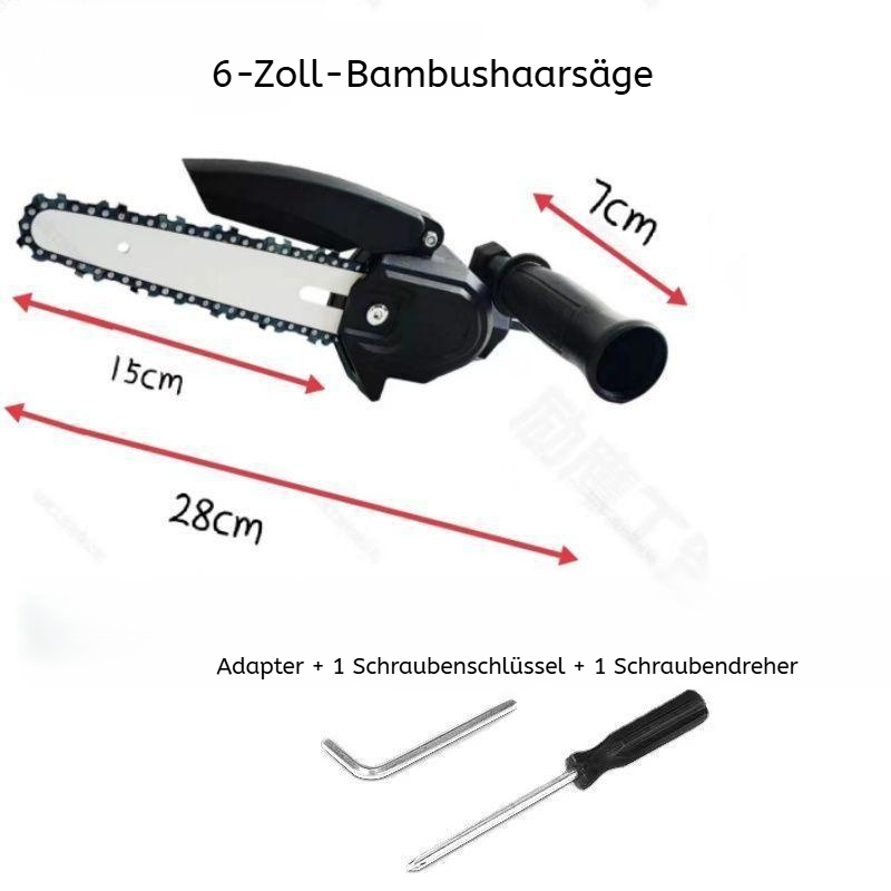 Einfache Montage des Umrüstsatzes an Bohrmaschine