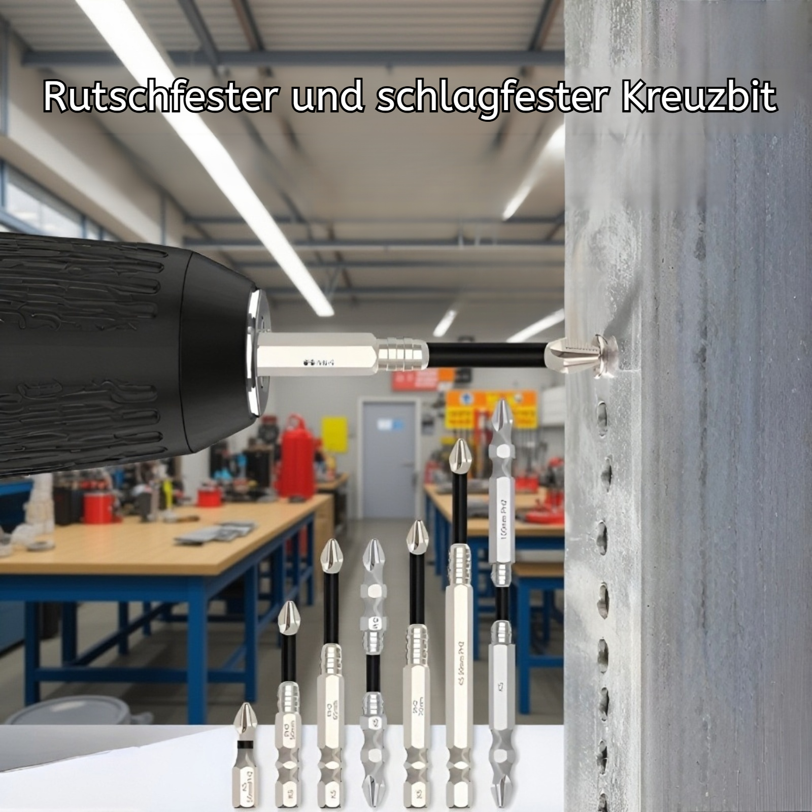 K5 magnetischer, rutschfester Bit mit Gewinde für Schraubendreher