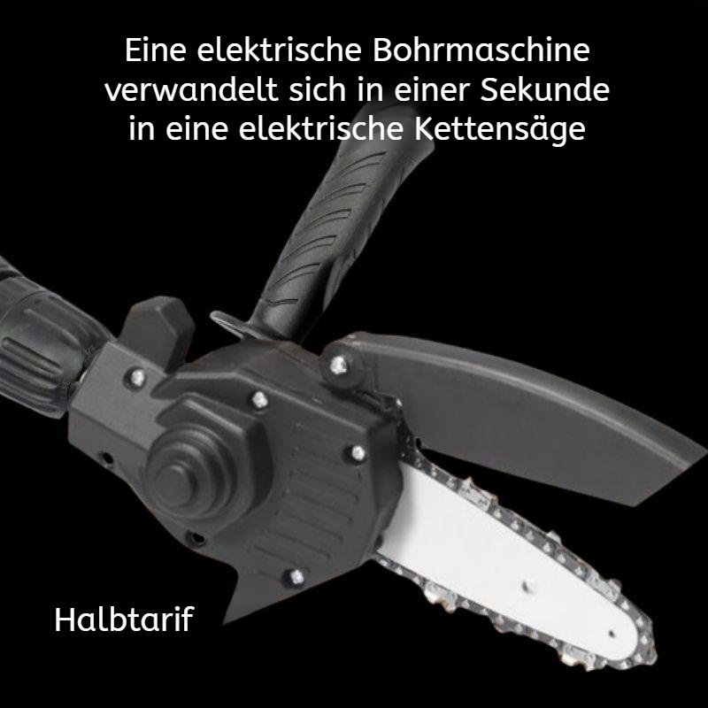 6-Zoll Bohrmaschine zu Kettensägen-Umrüstsatz, Mini-Astsäge, Elektrowerkzeug-Set