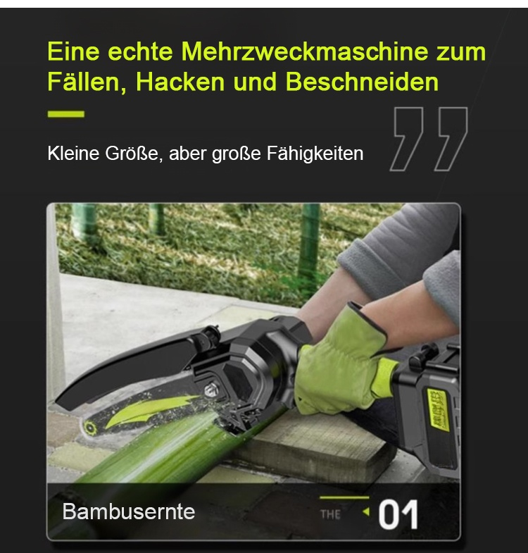 Leistungsstarke Motorsäge für Heimwerker