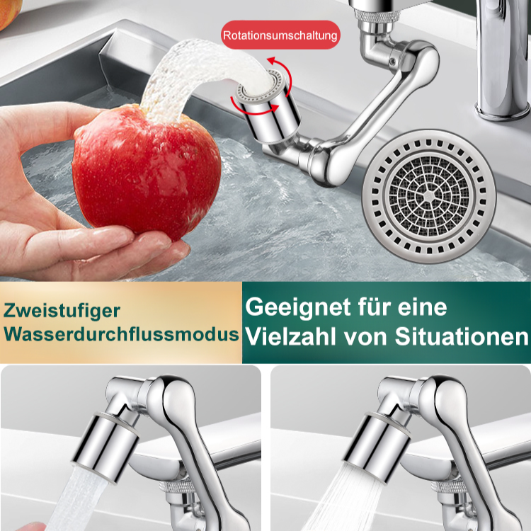 [Multifunktions-Roboterarmverlängerung und -drehung] Spritzschutzhahn