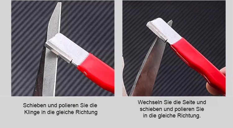 Detailansicht des Handschärfgeräts für Gartenscheren
