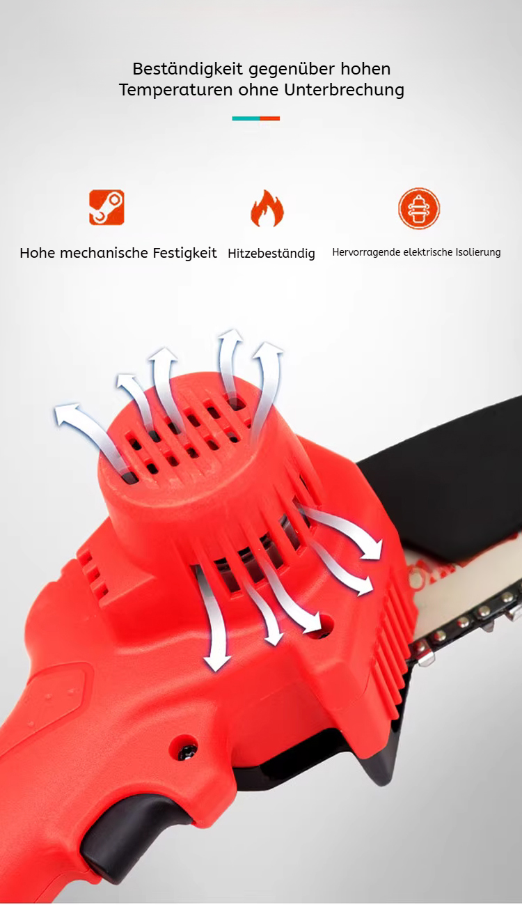 Akku-Kettensäge mit ergonomischem Design