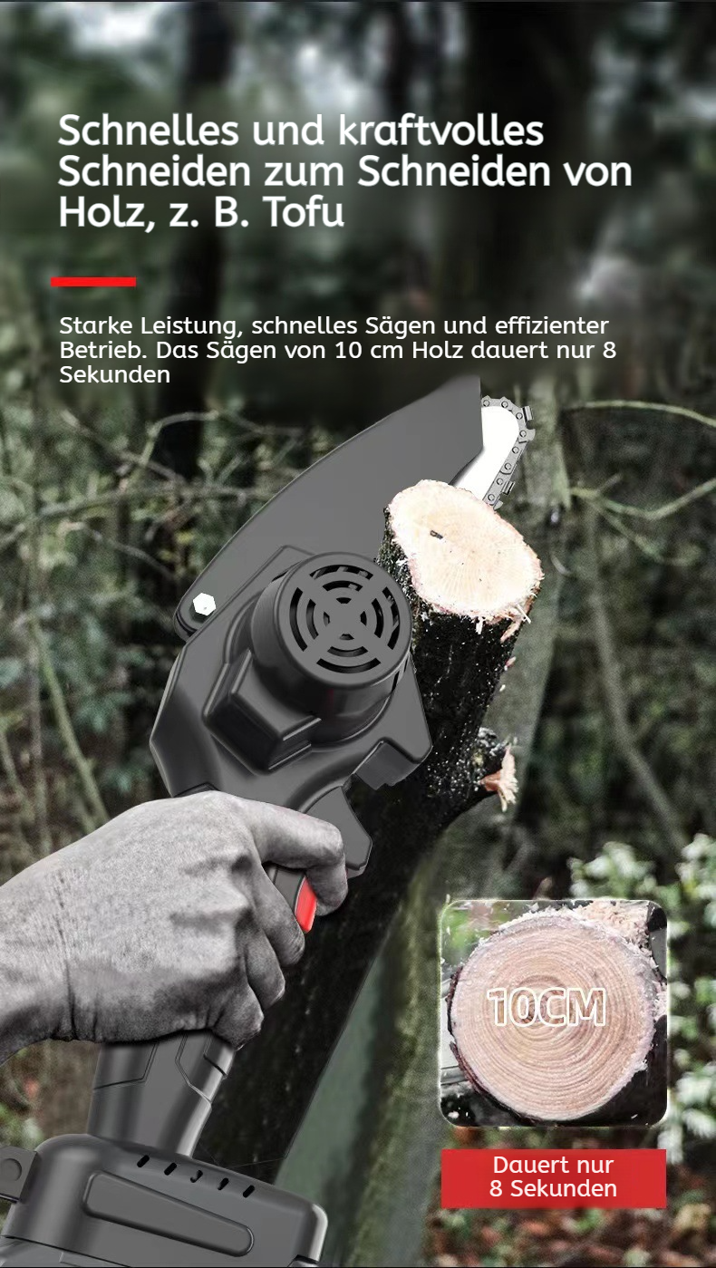 Leichte Mini-Kettensäge für Outdoor-Arbeiten