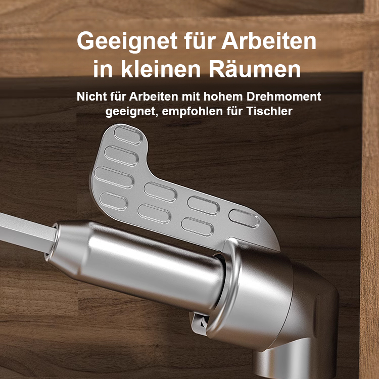 Multifunktionale Winkelschraubendreher-Bits, die keine Enge fürchten.