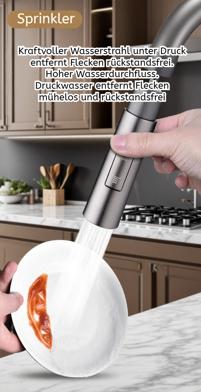 Spritzschutz Spritzdüse für saubere Küchenspüle
