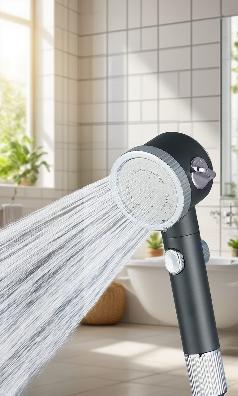 Universeller Hochdruck-Duschkopf mit modernem Design