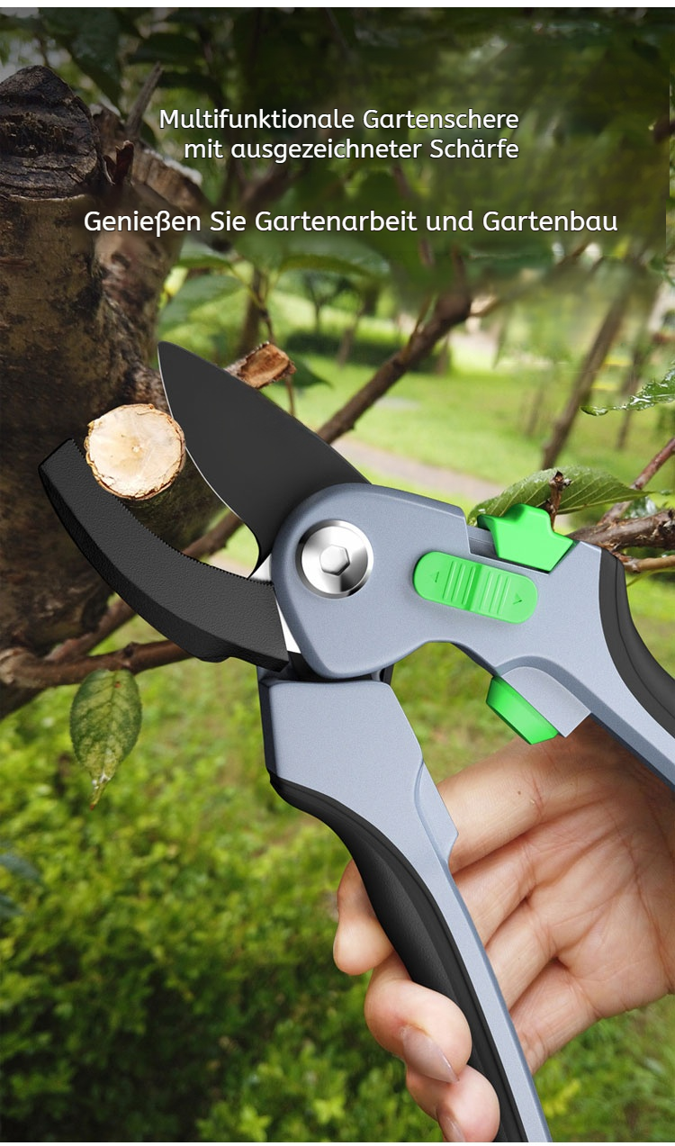 Starke Gartenschere mit ergonomischem Griff