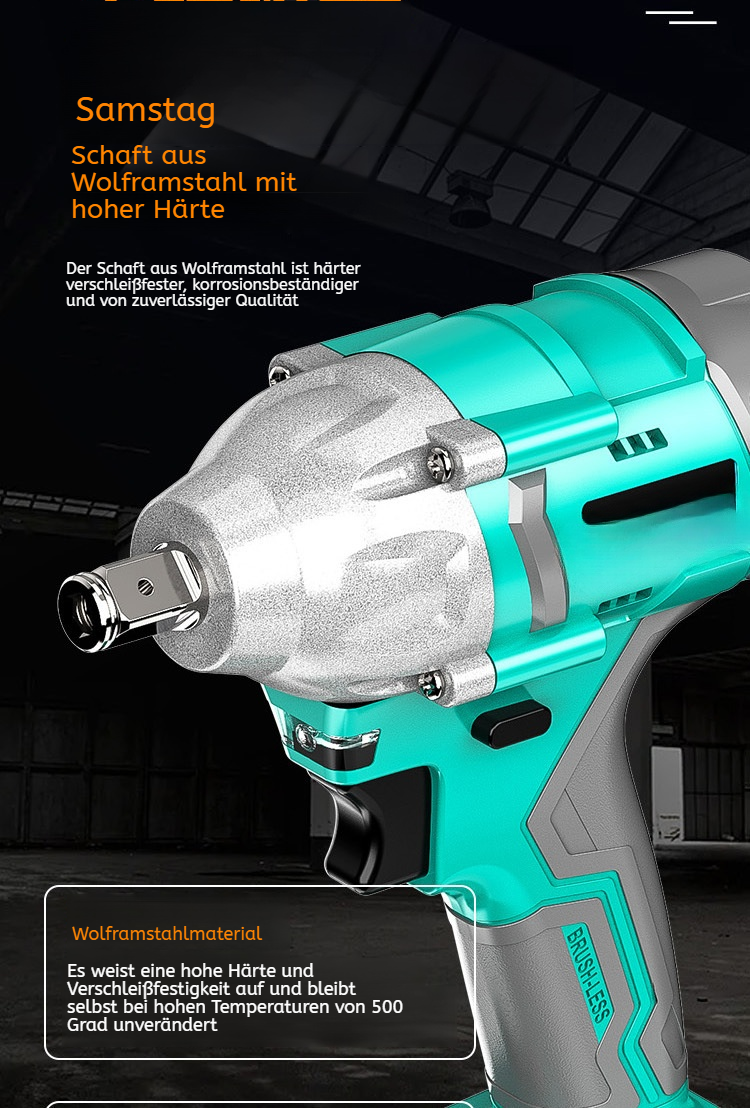 Ergonomisches Design des Dayi bürstenlosen Schlagschraubers