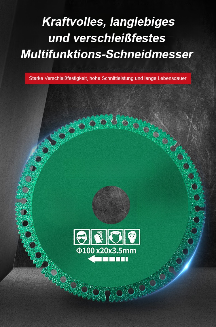Mehrzweck-Verbundtrennscheibe für Metall und Stein