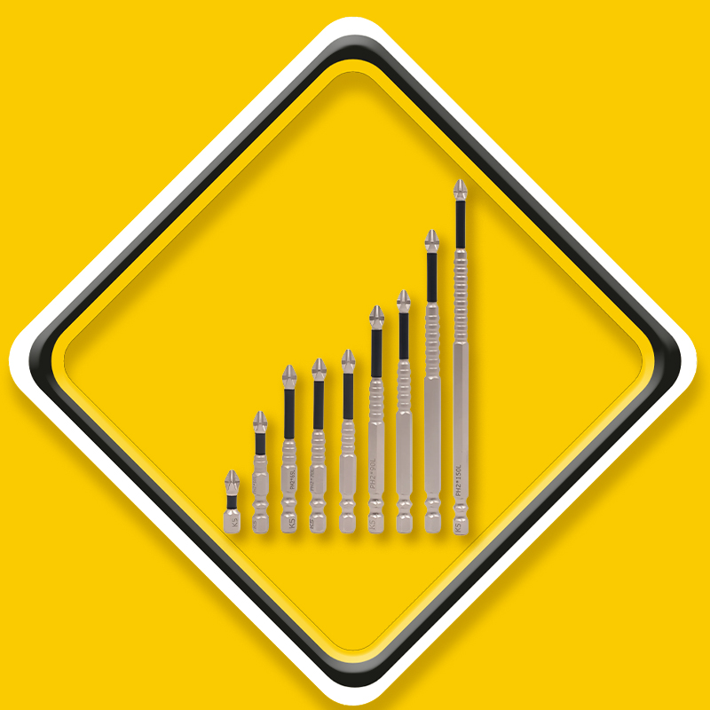 K5 Magnetischer, rutschfester Bit mit Gewinde, stoßfest für Schraubendreher