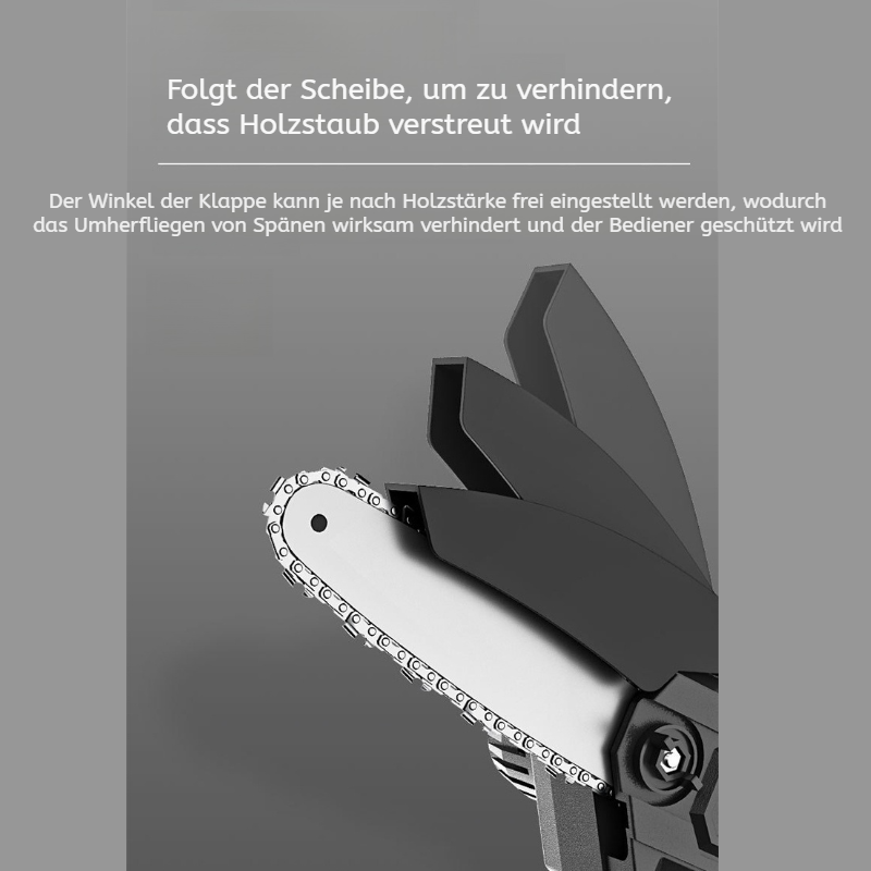 Kompakte kabellose Mini-Kettensäge mit Lithium-Akku