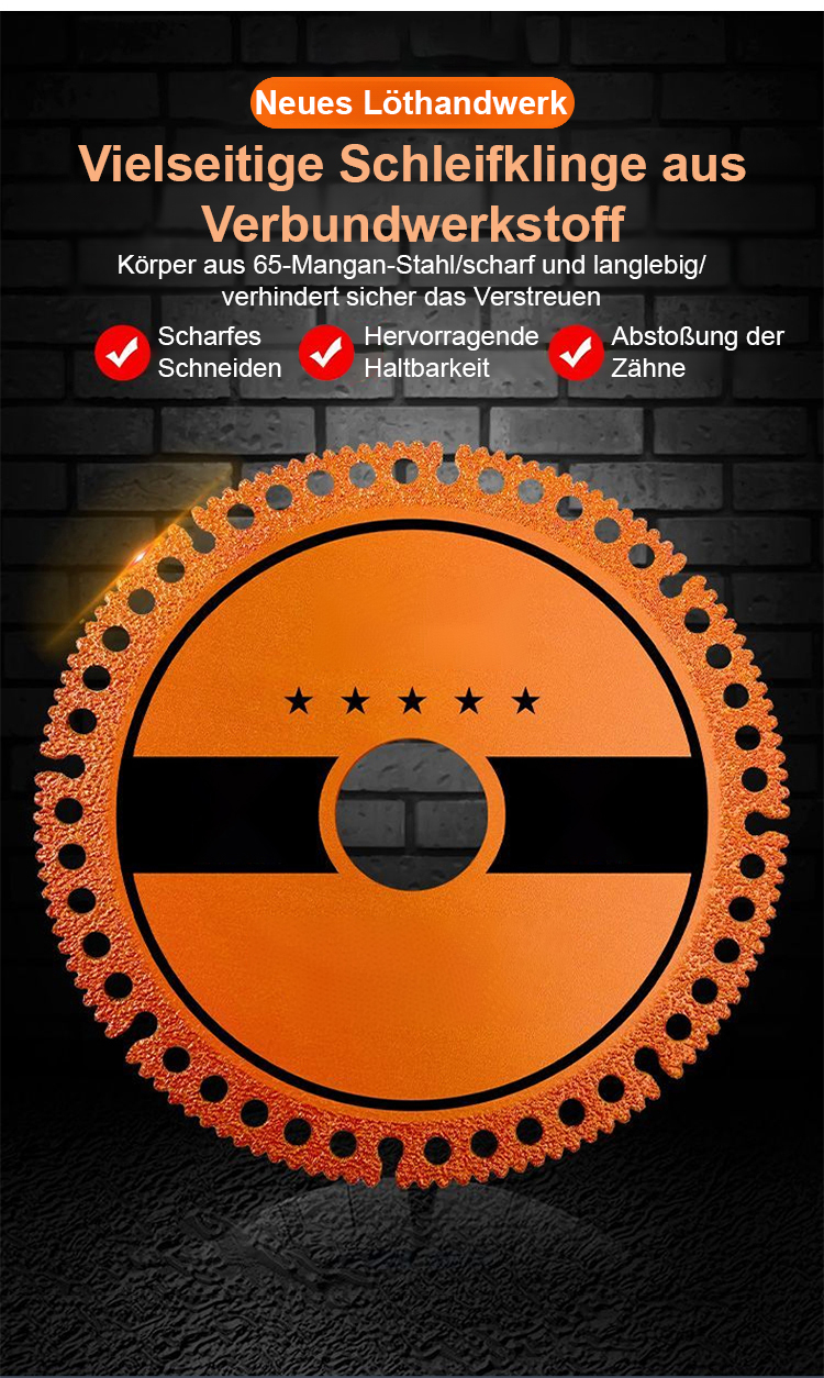 Hochwertige Trennscheibe f&uuml;r pr&auml;zises Schneiden