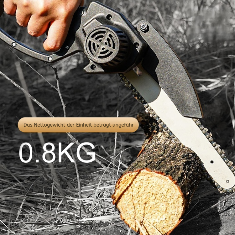 Kompakte kabellose Mini-Kettensäge mit Lithium-Akku