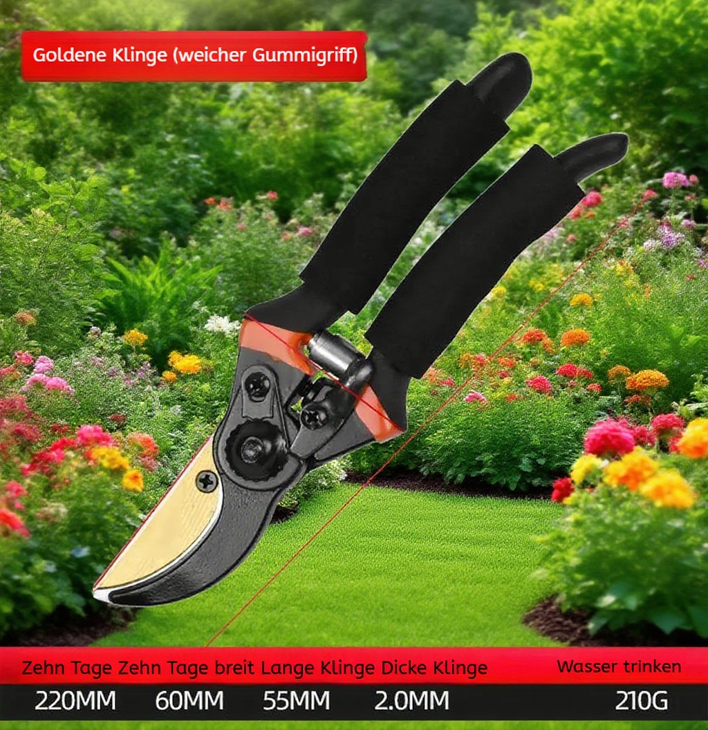 Ergonomischer Griff der Gartenschere