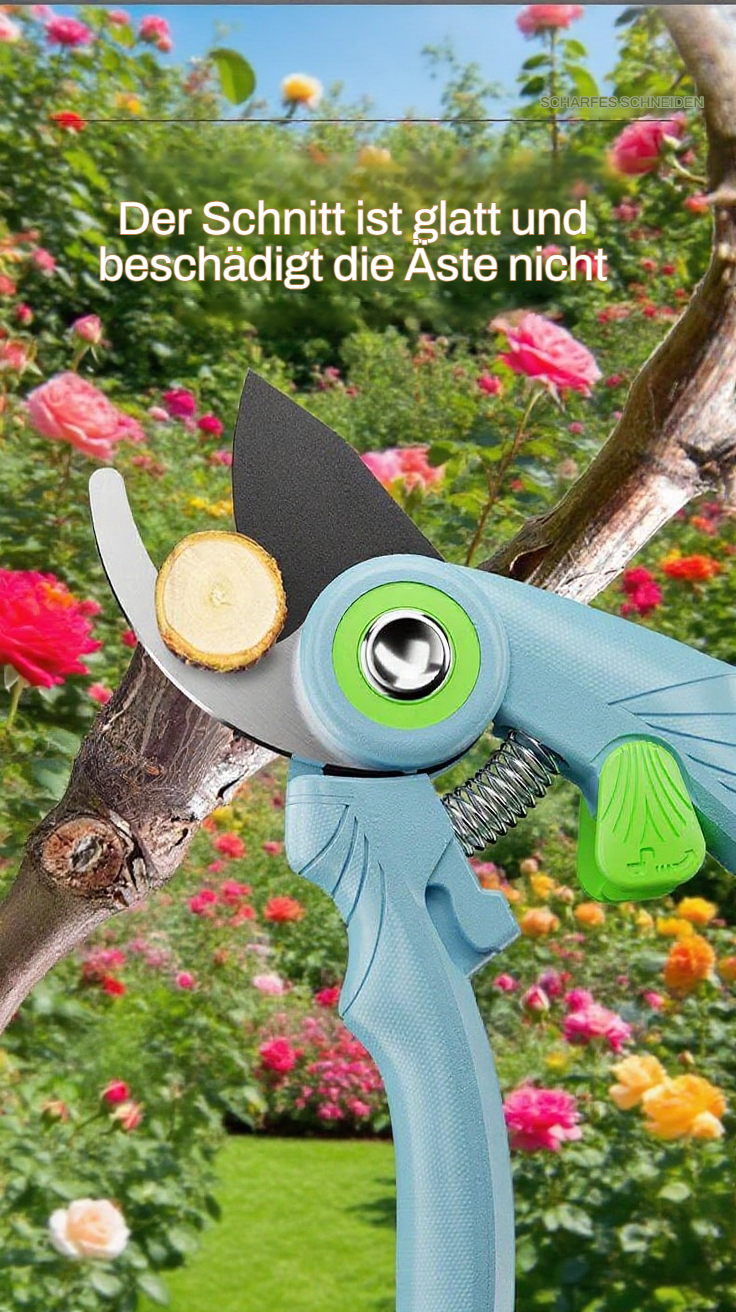 Ergonomischer Griff der Gartenschere für leichte Handhabung
